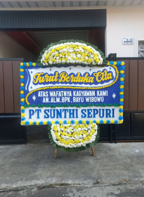 Papan Bunga Duka di Antapani